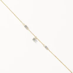 Hot Laboratory-Grown Diamond Floating Droplet Bracelet in 10k Gold Luxe Gifting | Laboratory-grown Diamonds