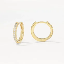 Best Laboratory-Grown Diamond Huggies in 10k Gold Gifts For Her | Luxe Gifting