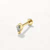 Outlet Laboratory-Grown Diamond Kite Helix Single Stud Earring in 10k Gold Laboratory-grown Diamonds | Earrings