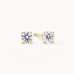 Outlet Laboratory-Grown Diamond Round Stud Earrings in 10k Gold Best Selling Gifts | Gifts For Him