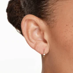 Clearance Laboratory-Grown Diamond Solitaire Huggie Earrings in 10k Gold Luxe Gifting | Laboratory-grown Diamonds