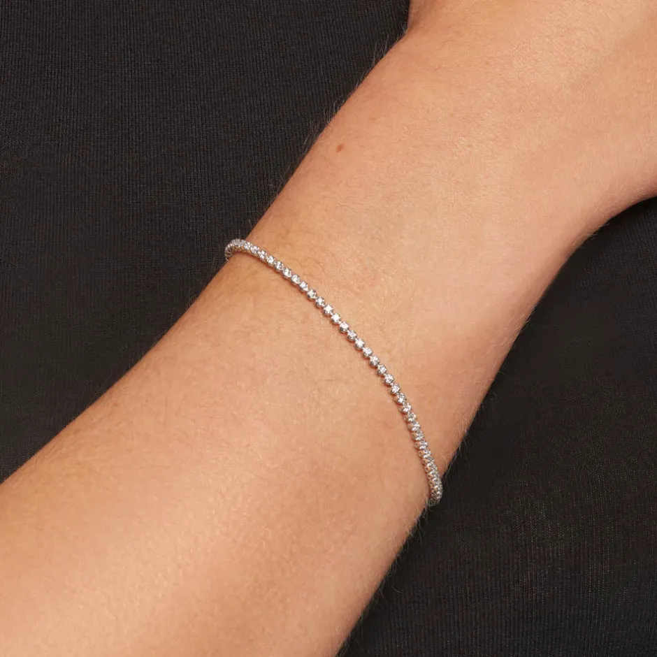 Fashion Laboratory-Grown Diamond Tennis Bracelet in 10k White Gold Best Selling Gifts | Gifts For Her