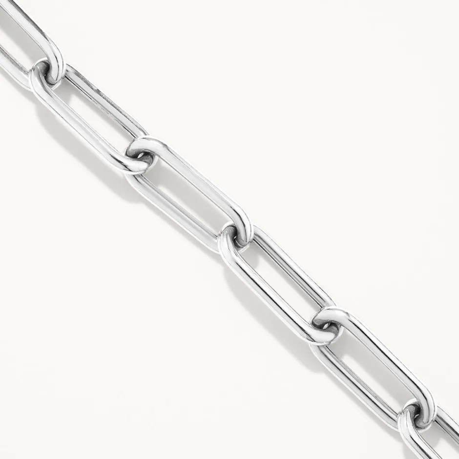 Hot Large Paperclip Toggle Necklace in Silver Under $500 | 925 Sterling Silver