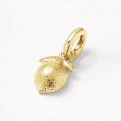 Discount Lemon Charm Pendant in Gold 18k Fine Gold Plated | Personalisation