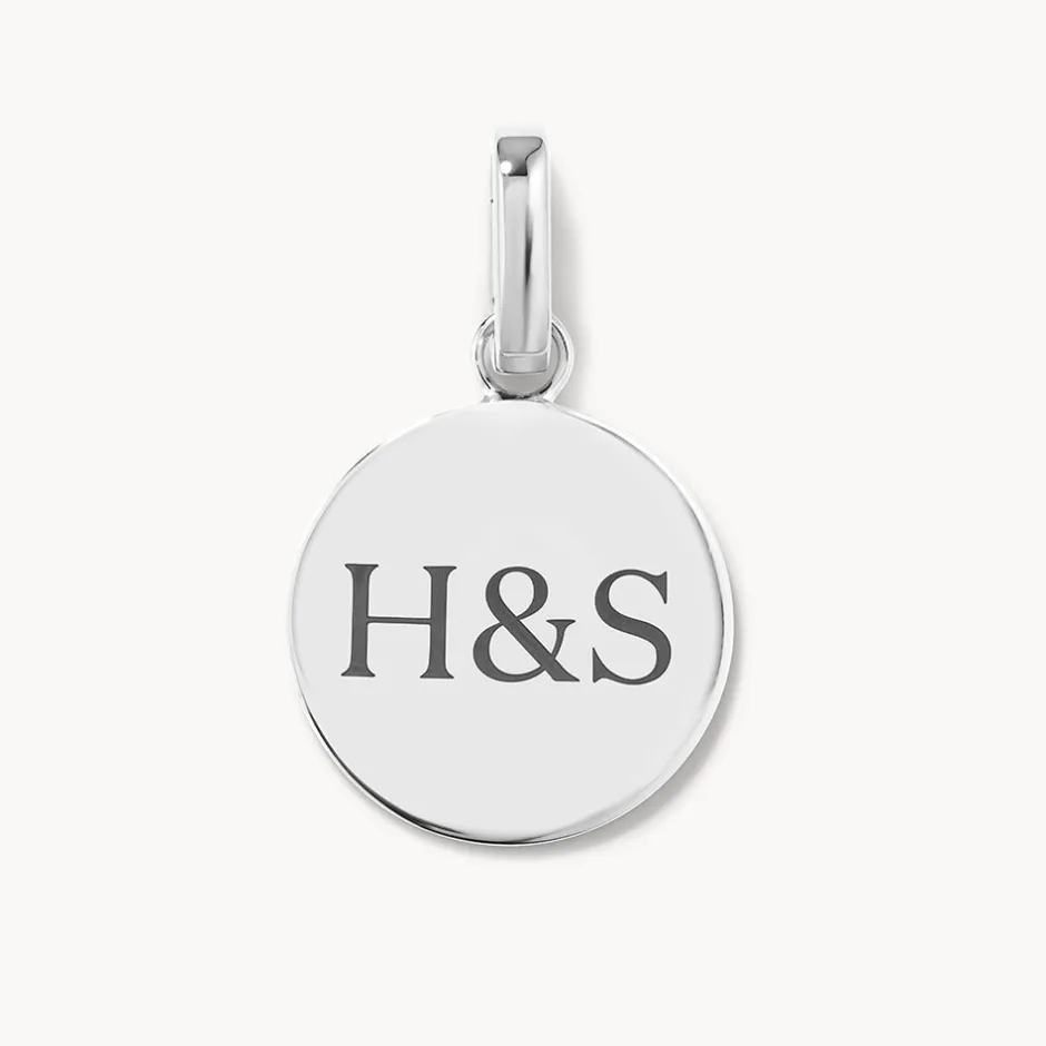 Online Maxi Engravable Disc Pendant in Silver Engravable Jewellery | 925 Sterling Silver