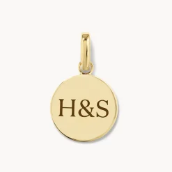 Best Maxi Engravable Disc Pendant in Gold Engravable Jewellery | Personalisation