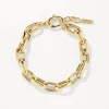Best Maxi Paperclip Chain Bracelet in Gold 18k Fine Gold Plated | Bracelets & Bangles