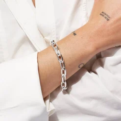 Sale Maxi Paperclip Chain Bracelet in Silver 925 Sterling Silver | Bracelets & Bangles