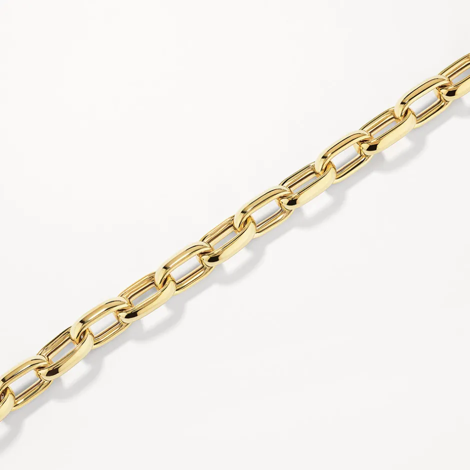 Best Maxi Paperclip Chain Bracelet in Gold 18k Fine Gold Plated | Bracelets & Bangles