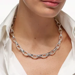 Clearance Maxi Paperclip Chain Necklace in Silver 925 Sterling Silver | Necklaces & Pendants