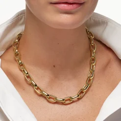 Discount Maxi Paperclip Chain Necklace in Gold 18k Fine Gold Plated | Necklaces & Pendants