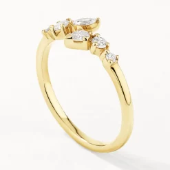 Sale Medley x Dinnara Lab-Grown Diamond 0.25ct Bypass Ring in 10k Gold Luxe Gifting | Laboratory-grown Diamonds