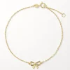 Best Medley x Dinnara Micro Bow Bracelet in 10k Gold Symbolic Jewellery | Bracelets & Bangles