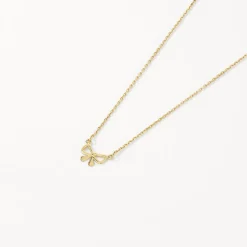 New Medley x Dinnara Micro Bow Necklace in 10k Gold Symbolic Jewellery | Necklaces & Pendants