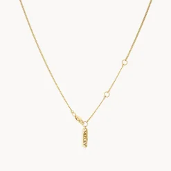 Best Micro Black Onyx Unisex Pendant Necklace in Gold Natural Gemstones | 18k Fine Gold Plated