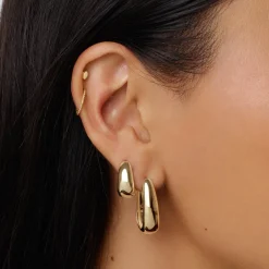 Online Micro Heart Helix Single Stud Earring in 10k Gold Best Selling Gifts | Gifts For Her