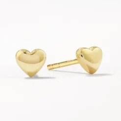 Sale Micro Heart Stud Earrings in 10k  Gold Best Selling Gifts | Symbolic Jewellery