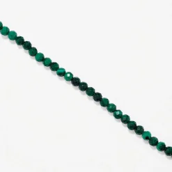 Online Micro Malachite Bead Necklace in Gold Gifts For Him | Natural Gemstones