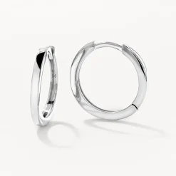 Online Midi Charm Huggie Earrings in Silver Gifts For Her | 925 Sterling Silver