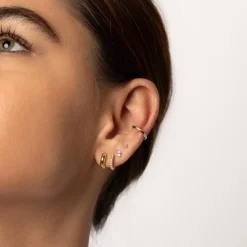 Online Midi Huggie Earrings in Gold Best Friend Gifts | Under $150