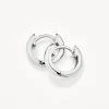 Online Midi Huggie Earrings in Silver Gifts For Him | Best Friend Gifts