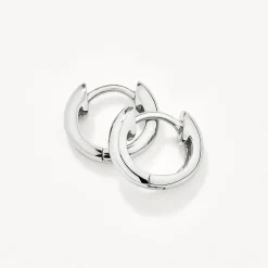 Online Midi Huggie Earrings in Silver Gifts For Him | Best Friend Gifts