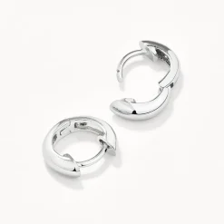 Online Midi Huggie Earrings in Silver Gifts For Him | Best Friend Gifts