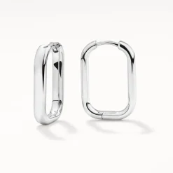 Hot Midi Paperclip Earrings in Silver Under $150 | 925 Sterling Silver