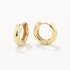 Outlet Mini Curve Hoop Earrings in Gold Best Friend Gifts | Under $150