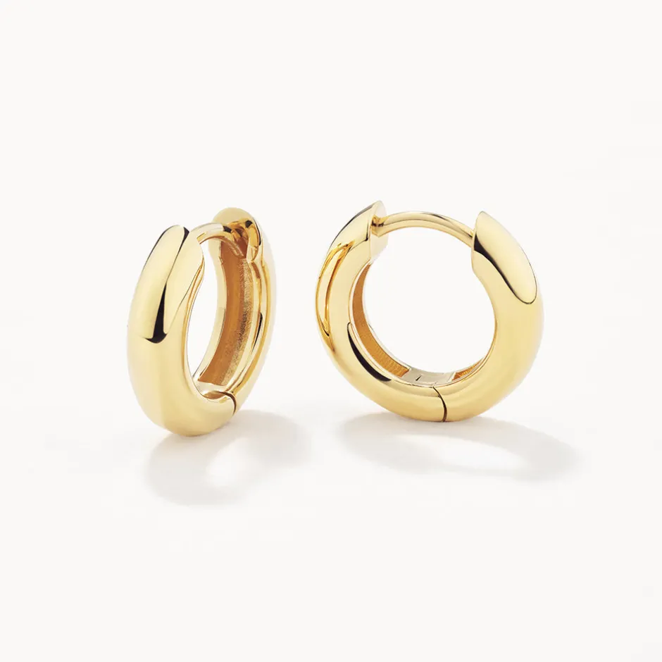 Outlet Mini Curve Hoop Earrings in Gold Best Friend Gifts | Under $150
