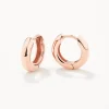 Hot Mini Curve Hoop Earrings in Rose Gold 18k Fine Rose Gold Plated | Earrings