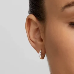 Best Mini Curve Hoop Earrings in Silver Best Friend Gifts | Under $150