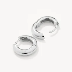 Best Mini Curve Hoop Earrings in Silver Best Friend Gifts | Under $150