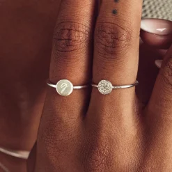 Online Mini Disc Ring in Silver Best Selling Gifts | Gifts For Her