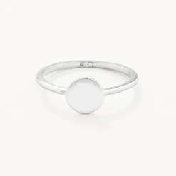Online Mini Disc Ring in Silver Best Selling Gifts | Gifts For Her