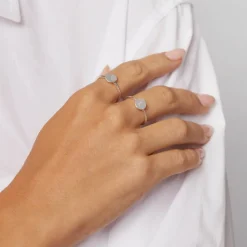 Online Mini Disc Ring in Silver Best Selling Gifts | Gifts For Her