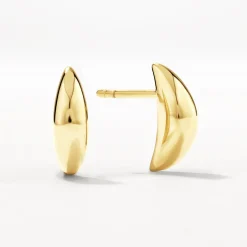 Outlet Mini Dome Stud Earrings in Gold 18k Fine Gold Plated | Earrings