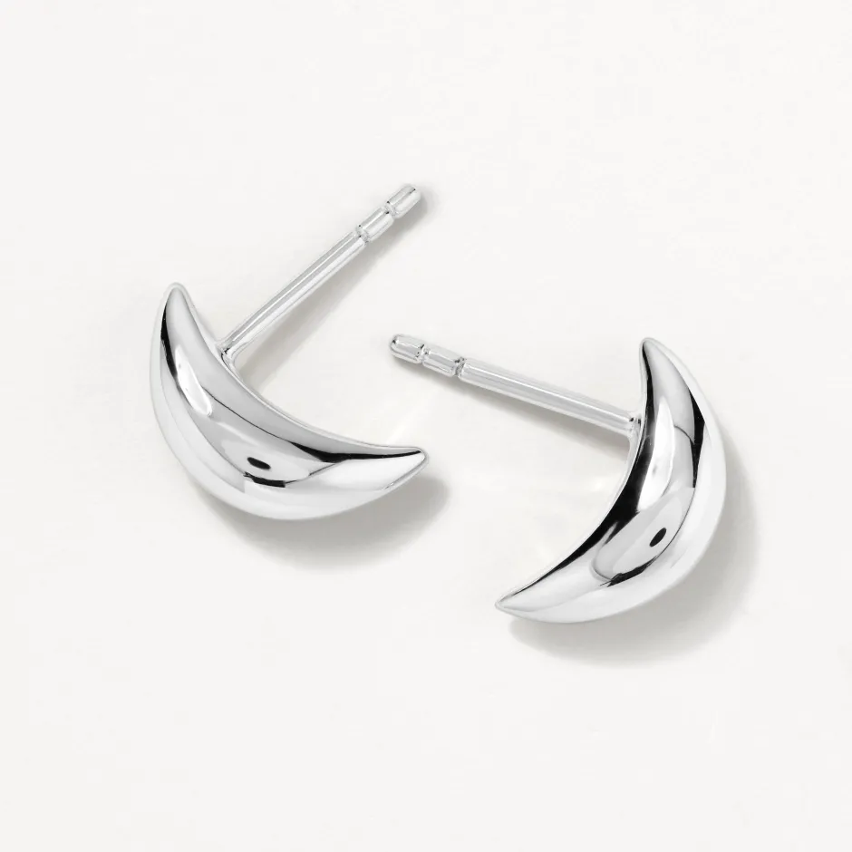 Clearance Mini Dome Stud Earrings in Silver 925 Sterling Silver | Earrings