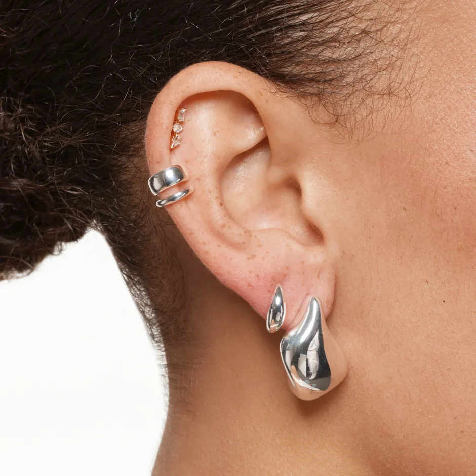 Clearance Mini Dome Stud Earrings in Silver 925 Sterling Silver | Earrings
