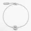 Outlet Mini Engravable Circle Bracelet in Silver Gifts For Him | Engravable Jewellery