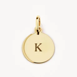 Fashion Mini Engravable Disc Necklace in 10k Gold Gifts For Her | Bridal Gifts
