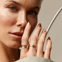 Outlet Mini Engravable Disc Ring in 10k Gold Best Selling Gifts | Gifts For Her