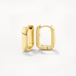 Clearance Mini Paperclip Earrings in Gold 18k Fine Gold Plated | Earrings
