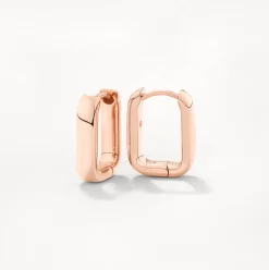 Sale Mini Paperclip Earrings in Rose Gold 18k Fine Rose Gold Plated | Earrings