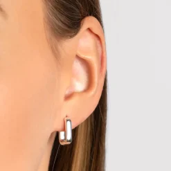 Clearance Mini Paperclip Earrings in Silver 925 Sterling Silver | Earrings