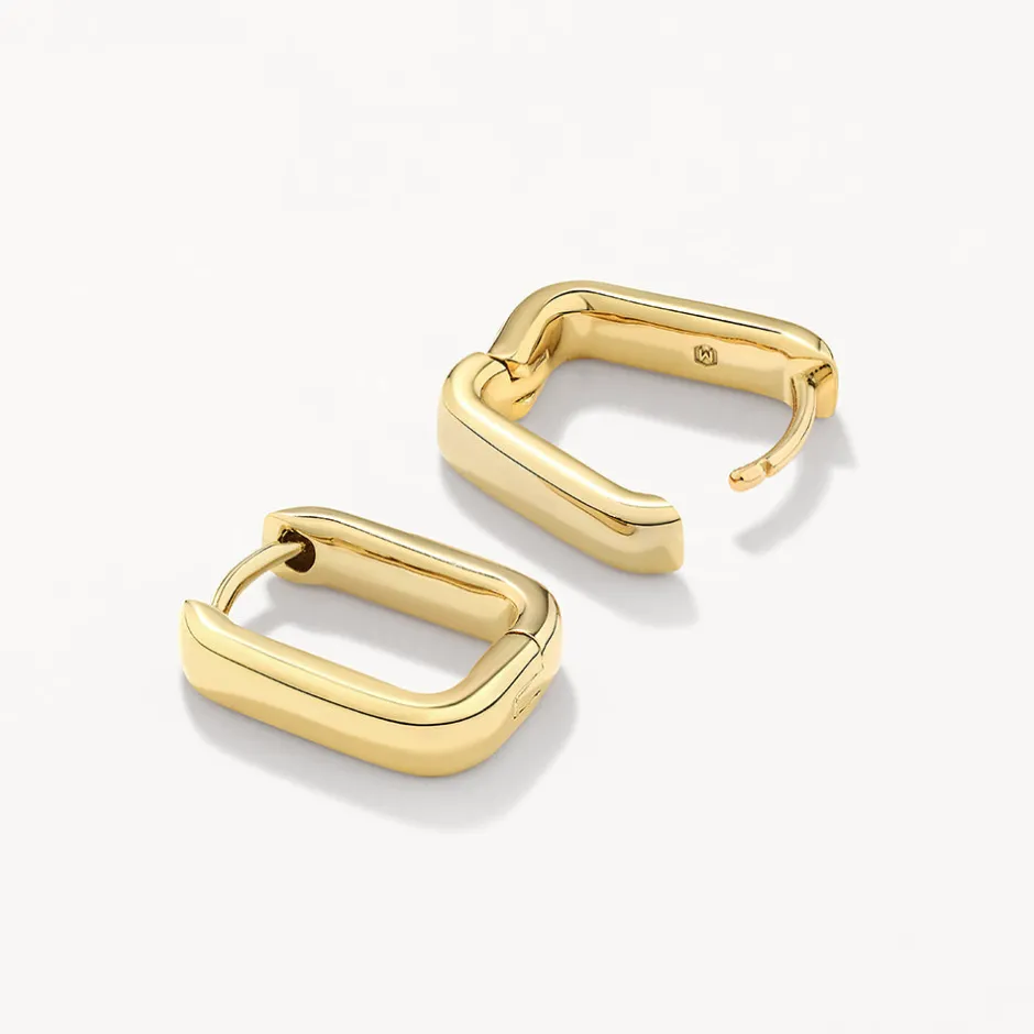 Clearance Mini Paperclip Earrings in Gold 18k Fine Gold Plated | Earrings