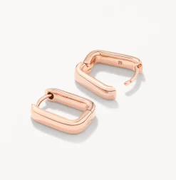 Sale Mini Paperclip Earrings in Rose Gold 18k Fine Rose Gold Plated | Earrings