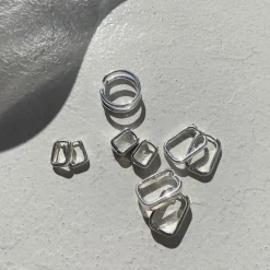 Clearance Mini Paperclip Earrings in Silver 925 Sterling Silver | Earrings