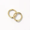 Online Mini Rope Sleeper Earrings in 10k Gold Earrings | Huggies