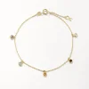 Best Multi Gemstone Droplet Bracelet in 10k Gold Natural Gemstones | Bracelets & Bangles